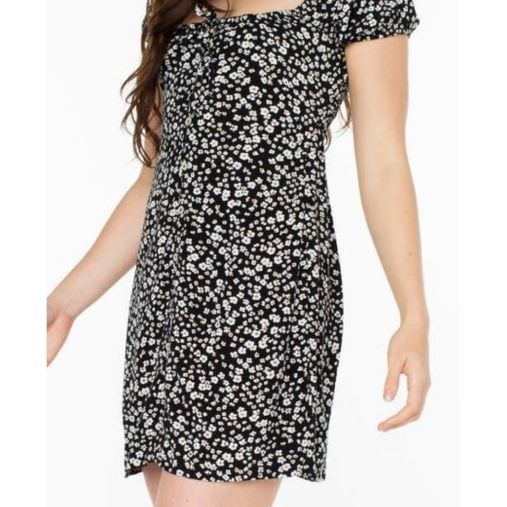 Roxy Women's Black Shelley Coast Floral Mini Dress - xs - Picture 11 of 11